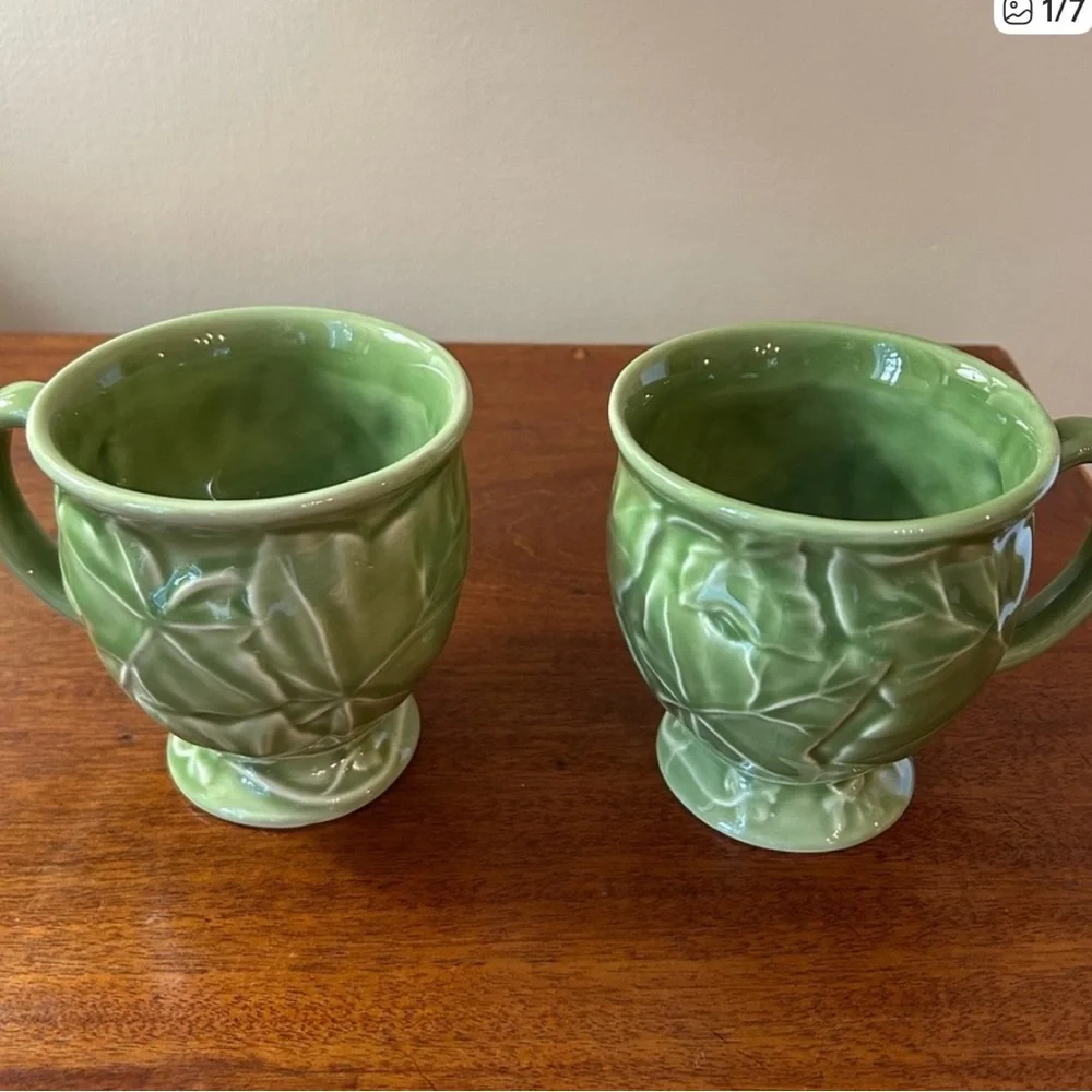 2 NWOT- FRANCISCAN II IVY MADE IN PORTUGAL BIG MUGS - Picture 1 of 7